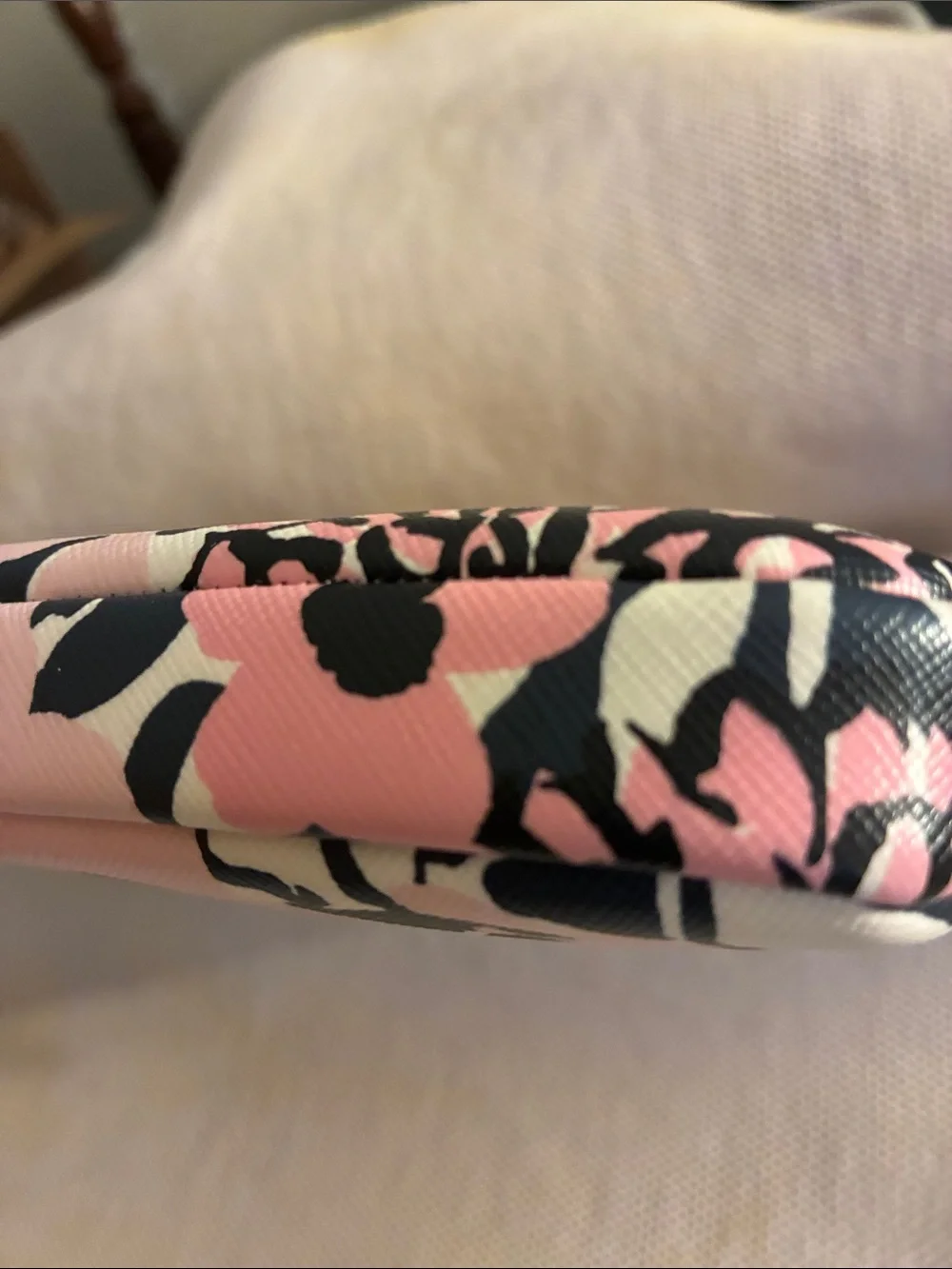 kate spade 15in pink &Black Dahlia Floral Laptop Sleeve-durable textured PVC-NWO